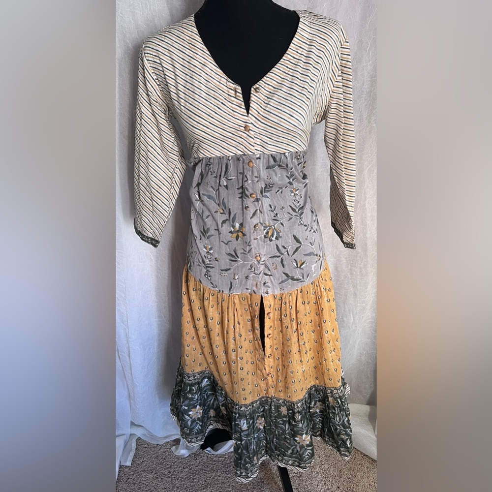 Yellow floral dress